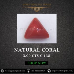 3.00 Carat Natural Italian Coral