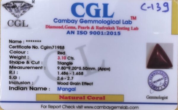 3.10 Carat Natural Italian Coral - Image 2