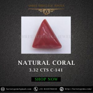 3.32 Carat Natural Italian Coral