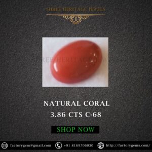 3.86 Carat Natural Japan Coral