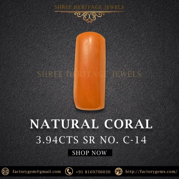3.94 Carat Natural Italian Coral
