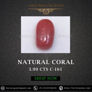 3.99 Carat Natural Italian Coral