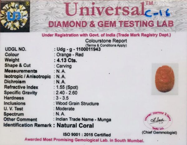 4.13 Carat Natural Italian Coral - Image 2