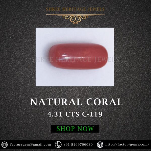 4.31 Carat Natural Italian Coral