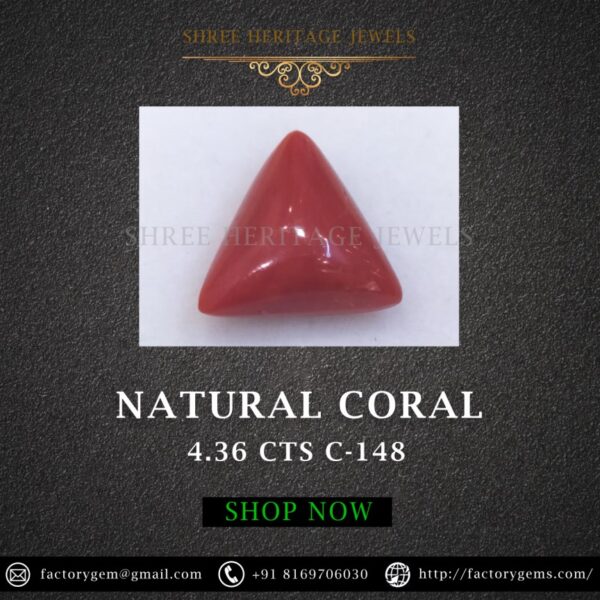 4.36 Carat Natural Italian Coral