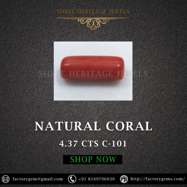 4.37 Carat Natural Italian Coral