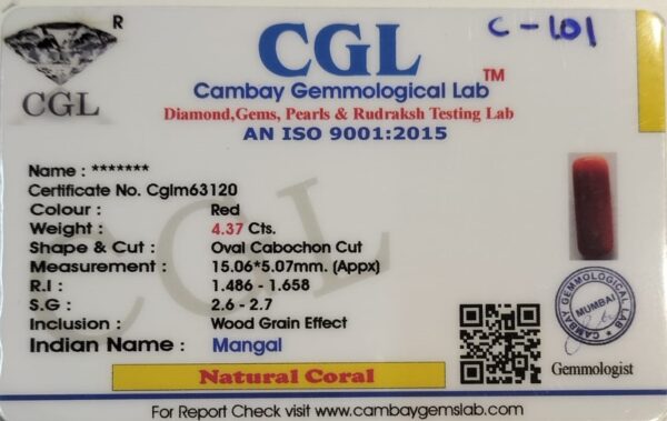 4.37 Carat Natural Italian Coral - Image 2