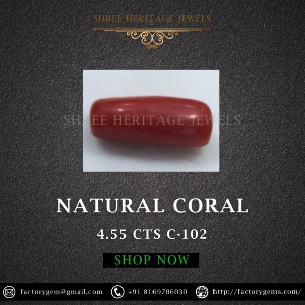 4.55 Carat Natural Italian Coral