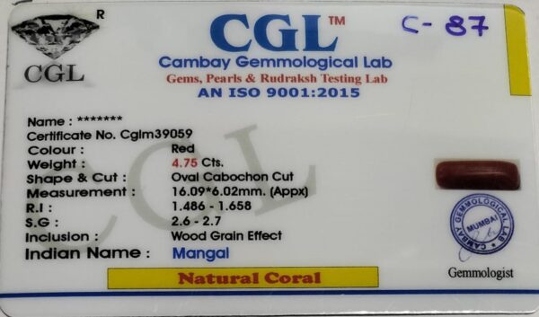 4.75 Carat Natural Italian Coral - Image 2