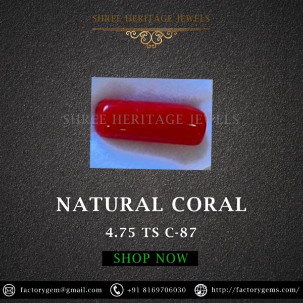 4.75 Carat Natural Italian Coral